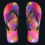 Psychedelic Balloons Colourful Created Flip Flops<br><div class="desc">Here are some custom flip flops with your own image or you can use mine either way you will be styling on the beach this summer. Make sure to bookmark this page to come back to it in the future. If you like/love our designs make sure to like or share...</div>