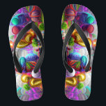 Psychedelic Balloons Colourful Created Flip Flops<br><div class="desc">Here are some custom flip flops with your own image or you can use mine either way you will be styling on the beach this summer. Make sure to bookmark this page to come back to it in the future. If you like/love our designs make sure to like or share...</div>