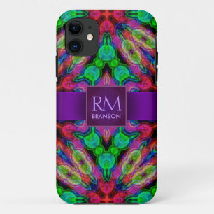Psychedelic Batik Monogram Case-Mate™ iPhone 11 Case
