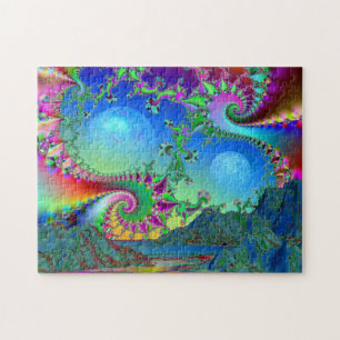 Psychedelic bay jigsaw puzzle