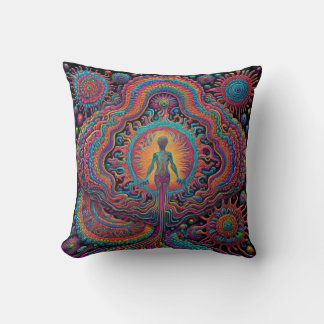 Psychedelic Birth Art Cushion