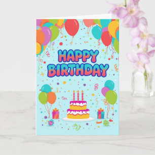 psychedelic birthday card