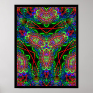 Psychedelic BlackLiTe Inspirations Poster