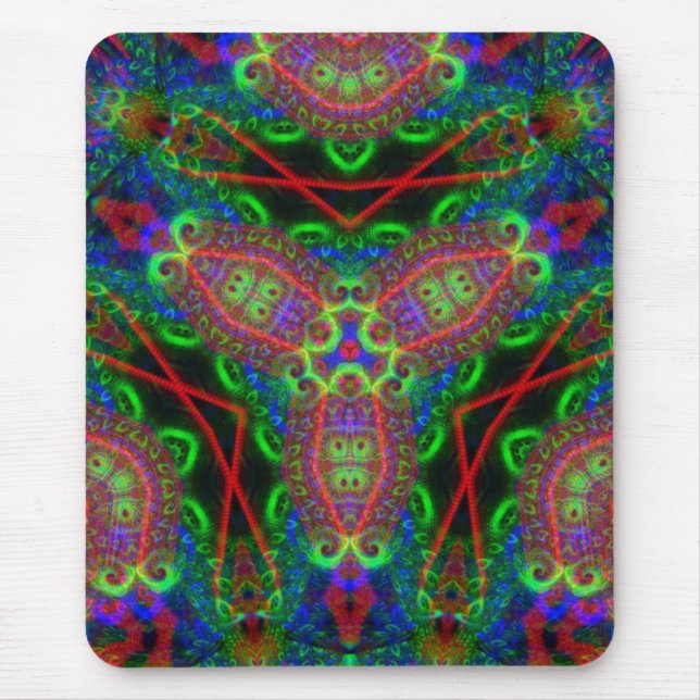 Psychedelic BlackLiTe Mouse Pad (Front)