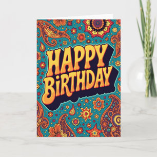 Psychedelic Bloom Card