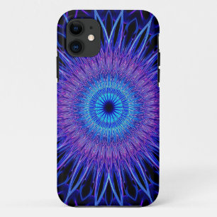 Psychedelic Blue Mandala Mobile Case