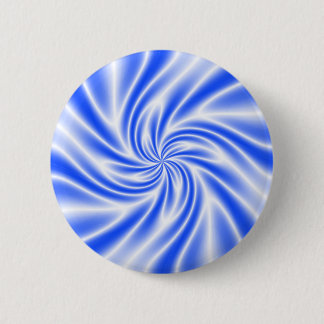 Psychedelic Blue Swirl 6 Cm Round Badge