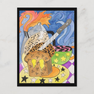 Psychedelic Brunch Postcard