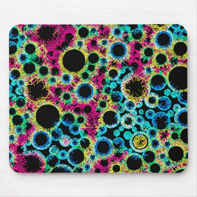 Psychedelic Bubbles Mouse Pad (Front)