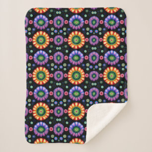 Psychedelic Burst Sherpa Blanket