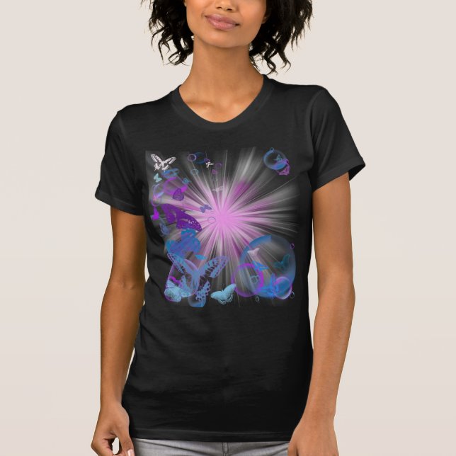 psychedelic butterflies T-Shirt (Front)