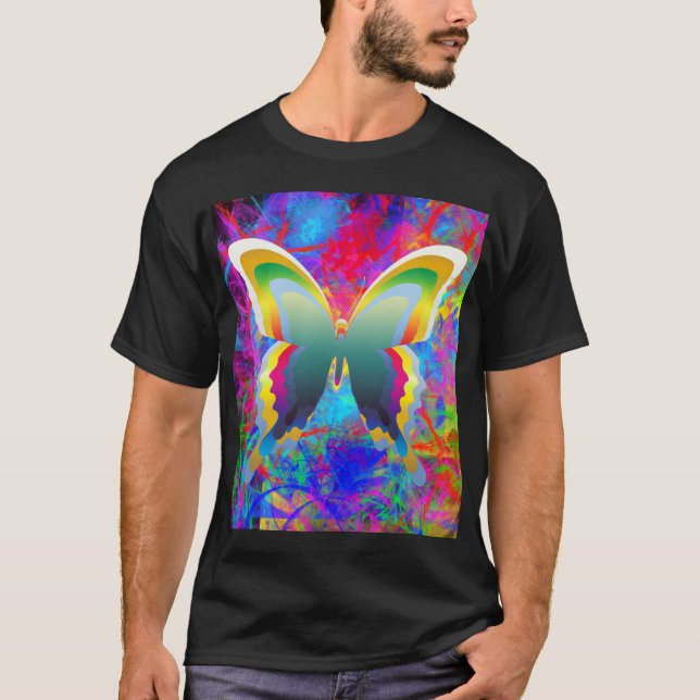 Psychedelic Butterflies T-Shirt (Front)