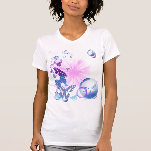 psychedelic butterflies T-Shirt (Front)