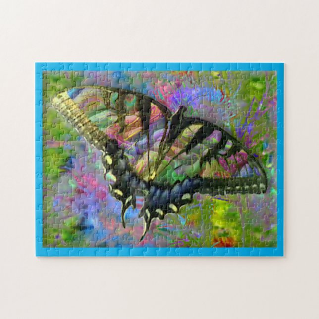 [Psychedelic Butterfly] Colourful Pastels Jigsaw Puzzle (Horizontal)