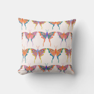 Psychedelic Butterfly Cushion