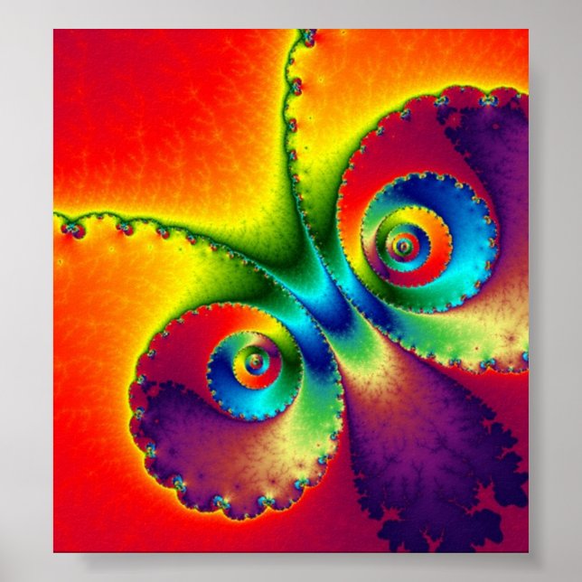 Psychedelic Butterfly Poster (Front)