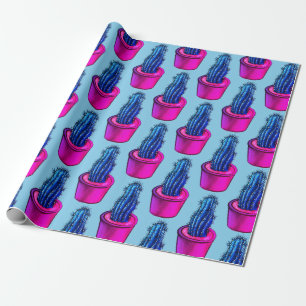Psychedelic Cactus - Trippy Plant Lover Art Wrapping Paper