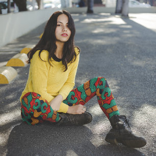 Psychedelic Capri Leggings