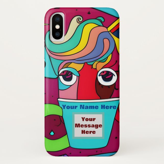 Psychedelic  Case-Mate iPhone case (Back)