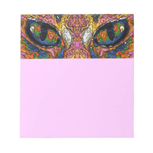 Psychedelic Cat Eyes Notepad