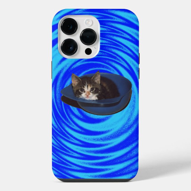 Psychedelic cat iPhone case (Back)