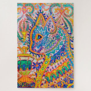 Psychedelic Cat, Louis Wain Jigsaw Puzzle
