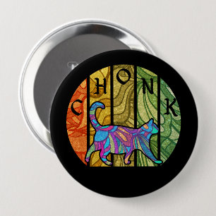 Psychedelic Cat – Trippy Feline Art 10 Cm Round Badge
