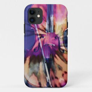 Psychedelic cello iPhone 11 case