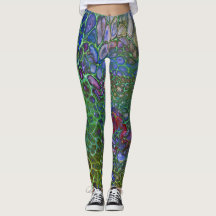 Psychedelic Cells leggings dark