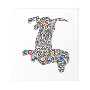 Psychedelic Cheetah Doxie Notepad