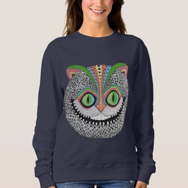 Psychedelic Cheshire Cat Sweatshirt (Front)