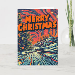 Psychedelic christmas card