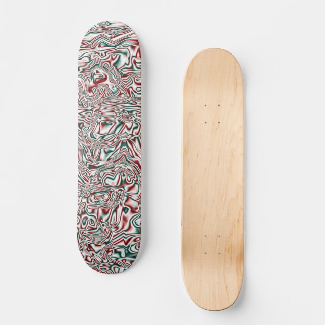 Psychedelic Christmas Skateboard (Front)
