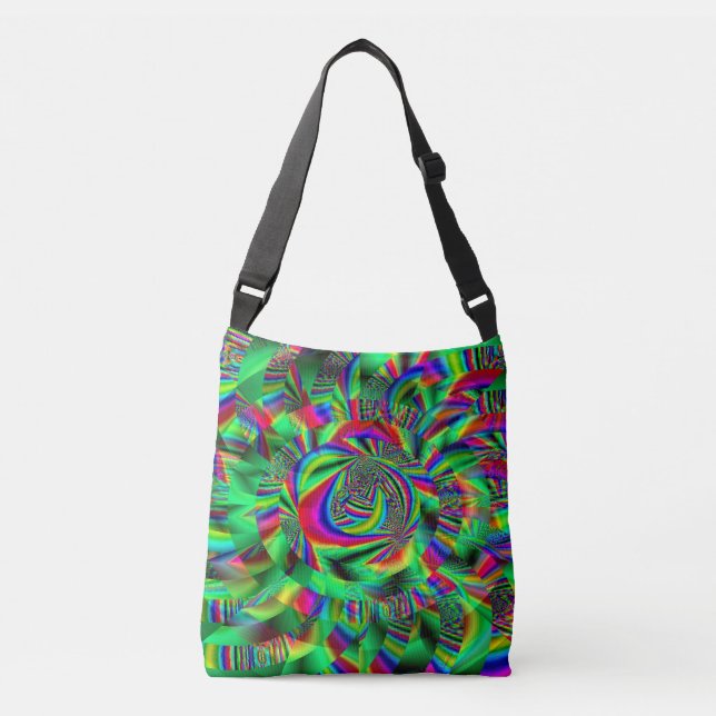 Psychedelic Circles...... Crossbody Bag (Front)