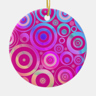 Psychedelic Circles Ornament