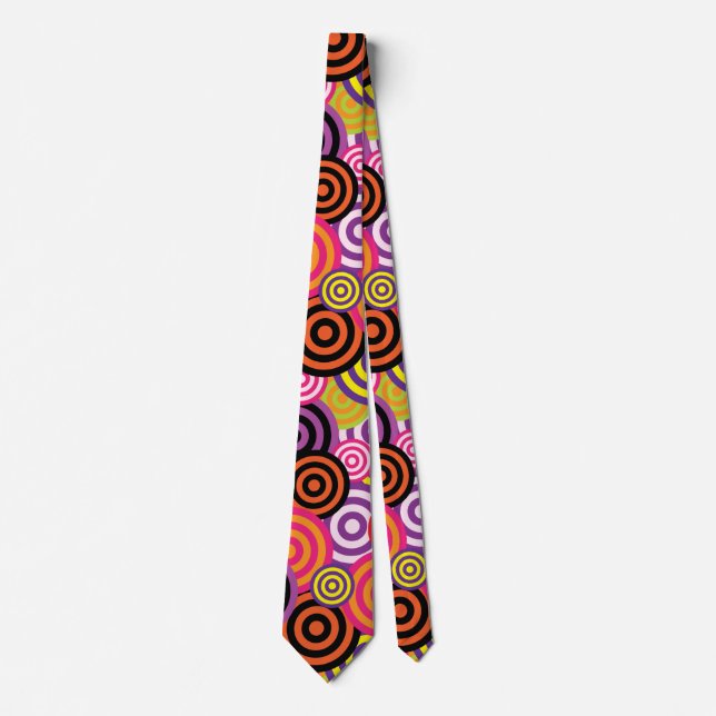 psychedelic circles tie (Front)