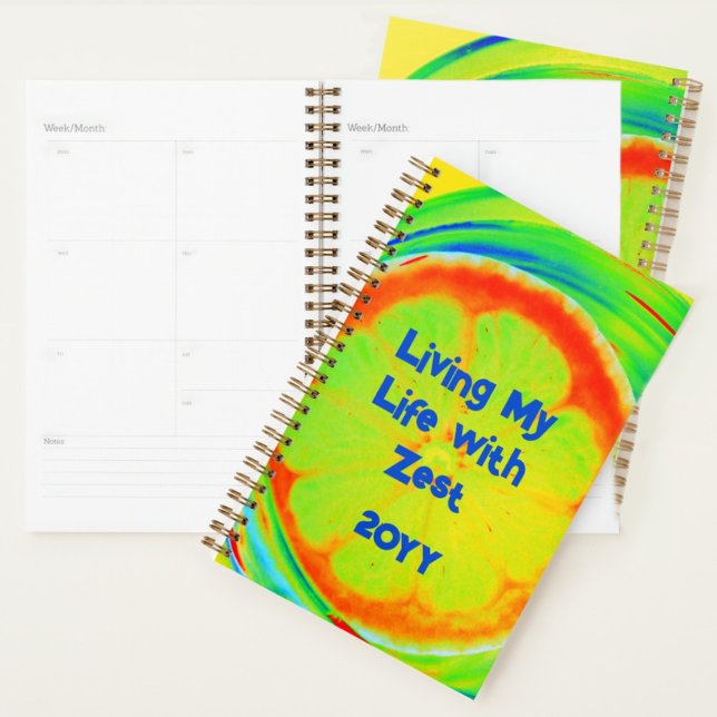 Psychedelic Citrus Living My Life with Zest Planner (Creator Uploaded)
