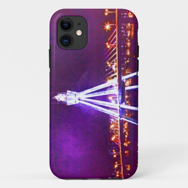 🌌🌉🌙Psychedelic City Nightscape Fabulous Case-Mate iPhone Case (Back)