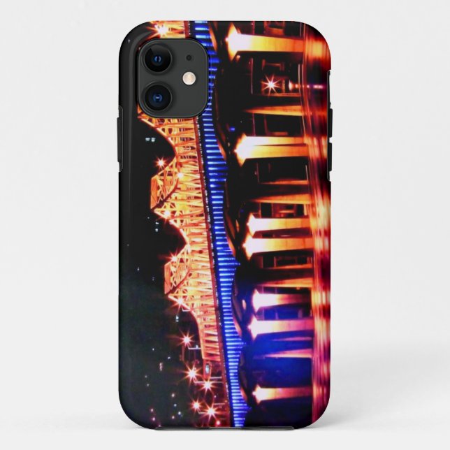 🌌🌉🌙Psychedelic City Nightscape Fabulous Case-Mate iPhone Case (Back)