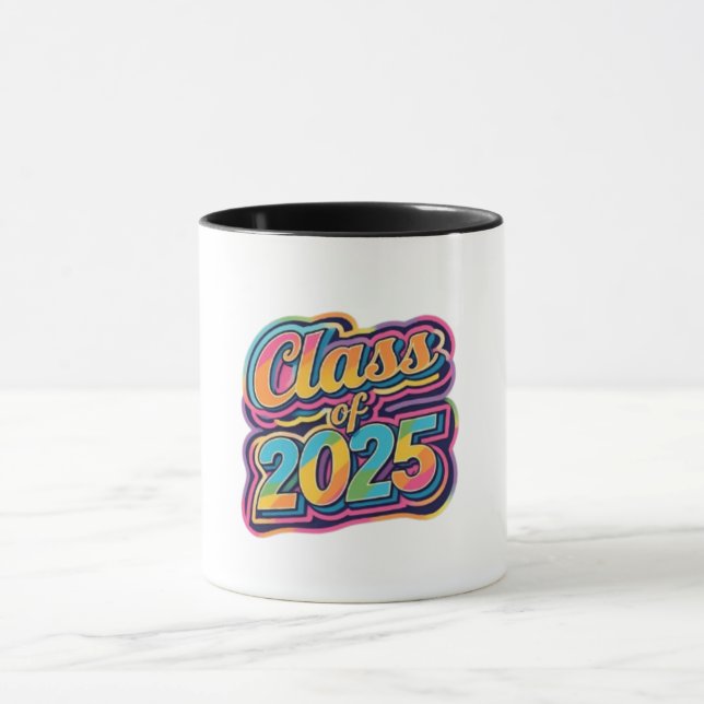  Psychedelic Class of 2025 Colourful Mug (Center)