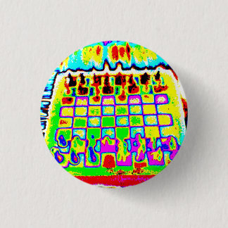 psychedelic colour chessboard pin