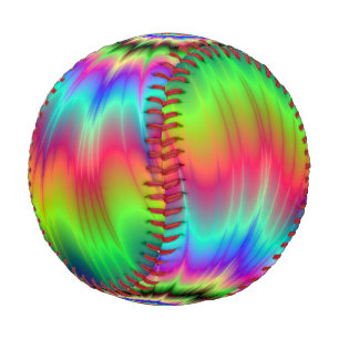 Psychedelic Colour Explosion Baseball