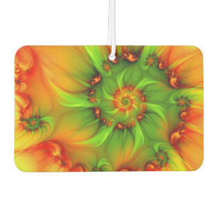 Psychedelic Colourful Modern Abstract Fractal Art Car Air Freshener