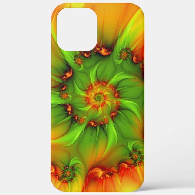 Psychedelic Colourful Modern Abstract Fractal Art Case-Mate iPhone Case (Back)