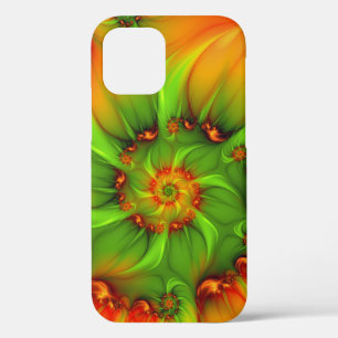 Psychedelic Colourful Modern Abstract Fractal Art iPhone 12 Case