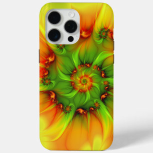 Psychedelic Colourful Modern Abstract Fractal Art iPhone 15 Pro Max Case