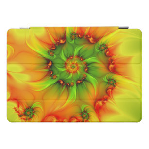 Psychedelic Colourful Modern Abstract Fractal Art iPad Pro Cover