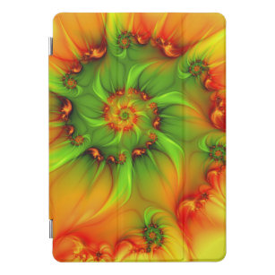 Psychedelic Colourful Modern Abstract Fractal Art iPad Pro Cover