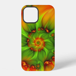 Psychedelic Colourful Modern Abstract Fractal Art iPhone 12 Case