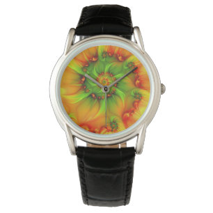 Psychedelic Colourful Modern Abstract Fractal Art Watch